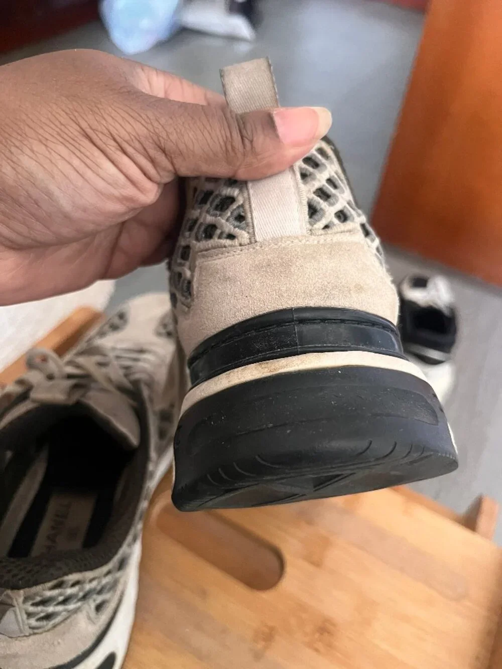 Chanel Cream colored Sneakers size 8.5